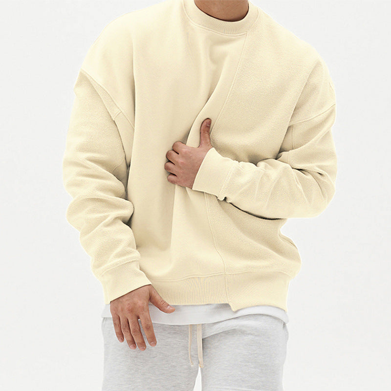 Bequemer Herrenpullover mit Rundhalsausschnitt für entspannte Tage - 3 - Trendlinie