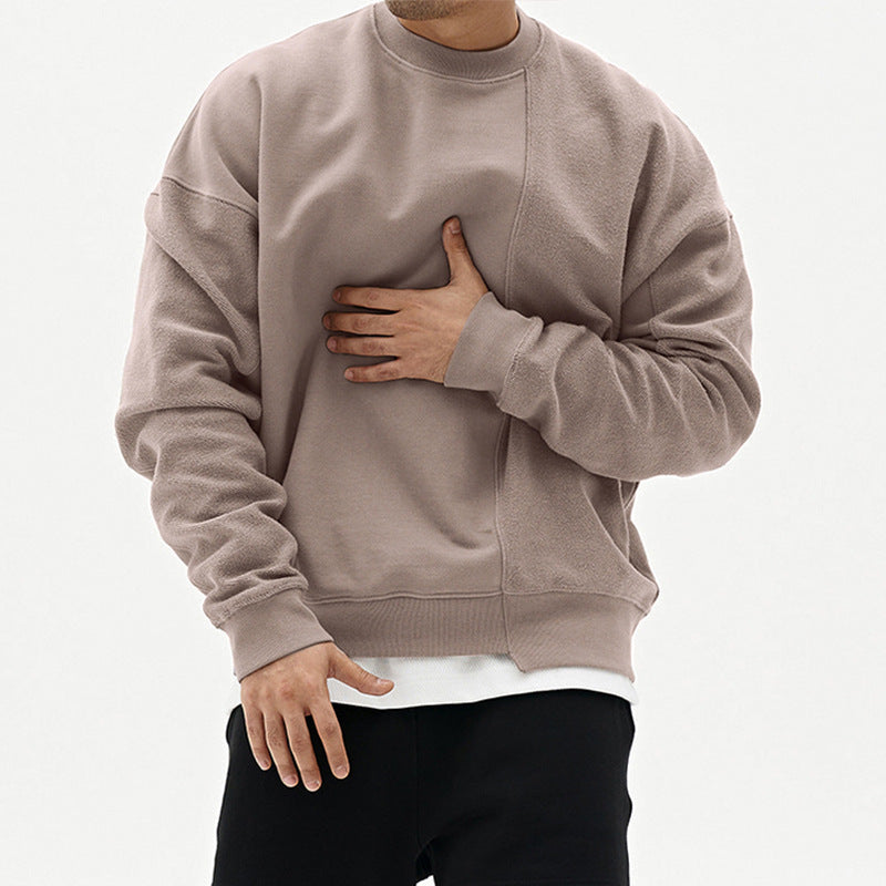 Bequemer Herrenpullover mit Rundhalsausschnitt für entspannte Tage - 6 - Trendlinie