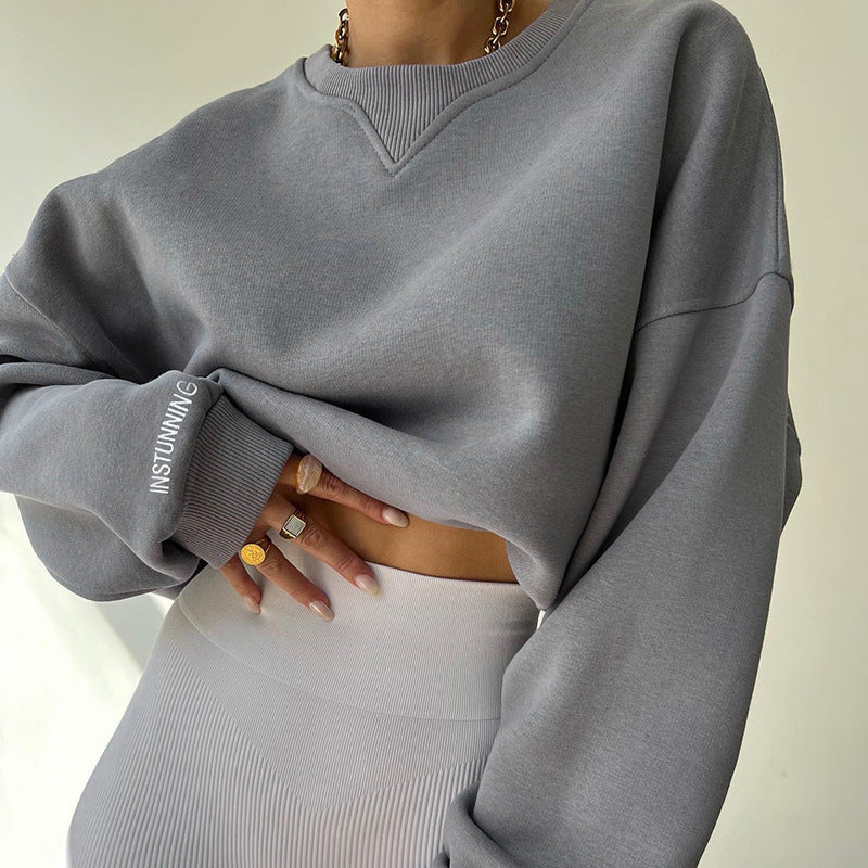 Damen Sweatshirt im Lässigen Oversized-Stil mit Rundhalsausschnitt - 1 - Trendlinie