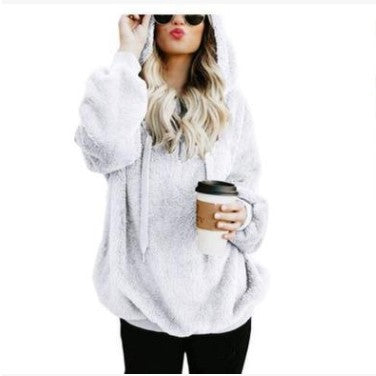 Bequemer Damen-Hoodie mit nützlicher Fronttasche - 4 - Trendlinie