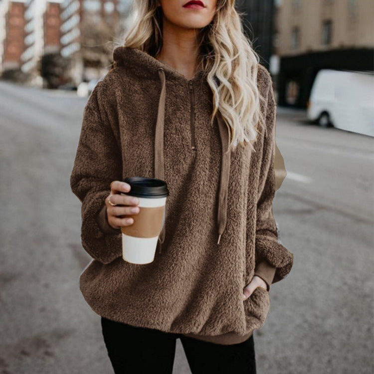 Bequemer Damen-Hoodie mit nützlicher Fronttasche - 6 - Trendlinie