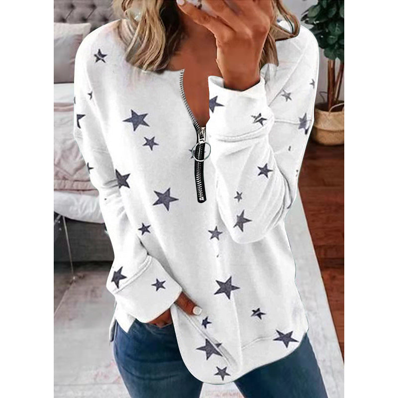 Damen Sweatshirt mit stylischem Reißverschluss-Detail - 3 - Trendlinie