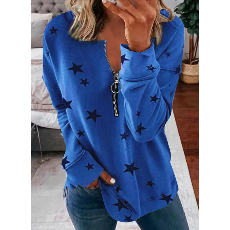 Damen Sweatshirt mit stylischem Reißverschluss-Detail - 5 - Trendlinie