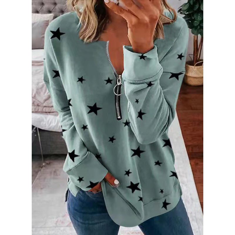 Damen Sweatshirt mit stylischem Reißverschluss-Detail - 6 - Trendlinie