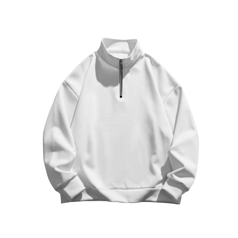 Herren Fleece-Pullover mit modernem Reißverschluss - 9 - Trendlinie