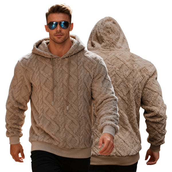 Stylischer Herren-Hoodie mit einzigartigem Strukturdesign für die Freizeit - 1 - Trendlinie