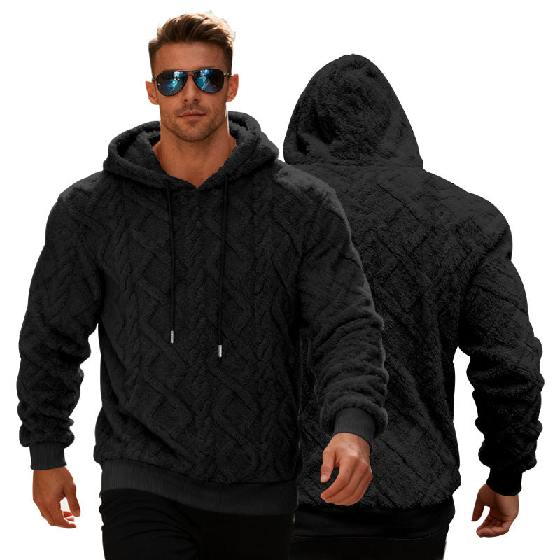 Stylischer Herren-Hoodie mit einzigartigem Strukturdesign für die Freizeit - 4 - Trendlinie