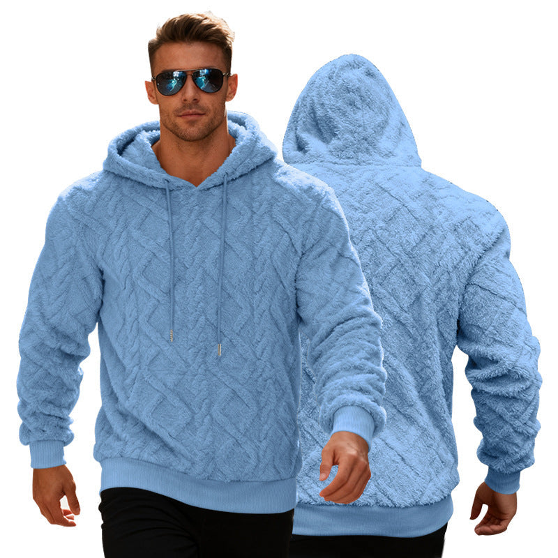 Stylischer Herren-Hoodie mit einzigartigem Strukturdesign für die Freizeit - 8 - Trendlinie