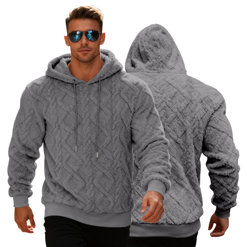 Stylischer Herren-Hoodie mit einzigartigem Strukturdesign für die Freizeit - 9 - Trendlinie
