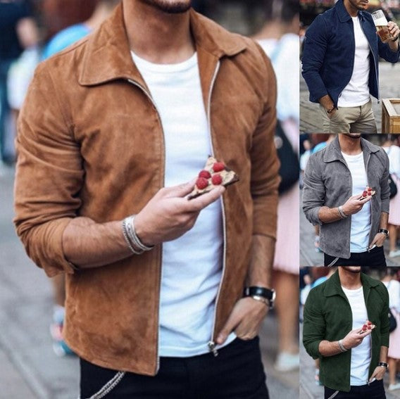 Herren Slim Fit Jacke mit modernem Reverskragen - 2 - Trendlinie