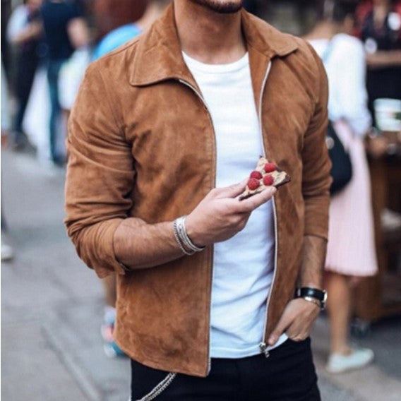Herren Slim Fit Jacke mit modernem Reverskragen - 3 - Trendlinie