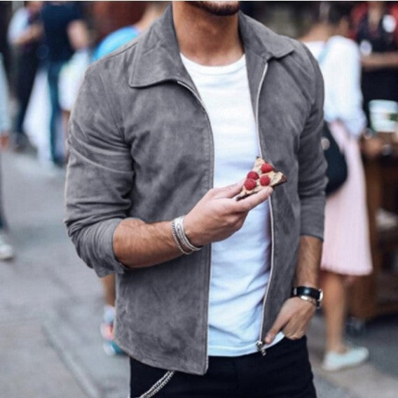 Herren Slim Fit Jacke mit modernem Reverskragen - 7 - Trendlinie