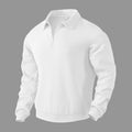 Herren Sweatshirt mit Halb-Zip und Jacquard-Muster - 12 - Trendlinie