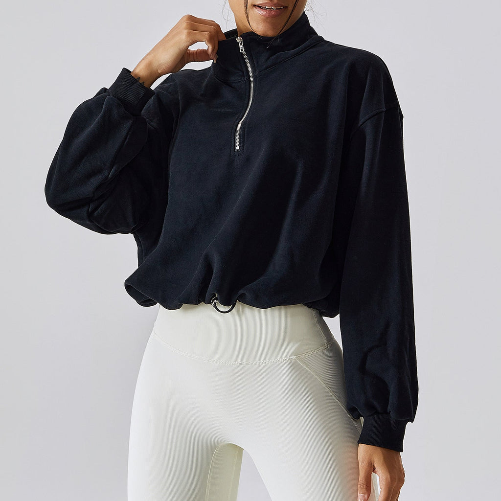 Damen Sweatpullover im Relaxed Fit mit Stehkragen - 2 - Trendlinie