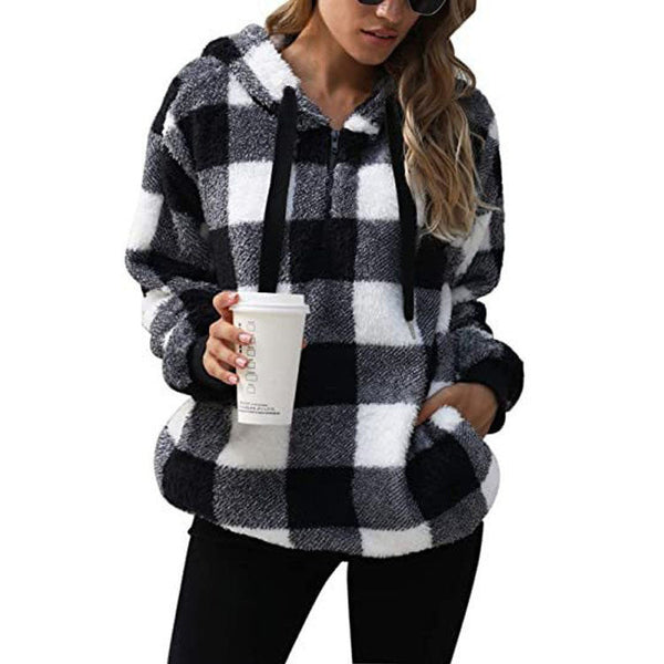 Damen Hoodie im lässigen Schnitt mit nützlichen Taschen - 1 - Trendlinie