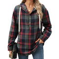 Damen Hoodie mit Lockerem Schnitt und Knopfdetails - 8 - Trendlinie
