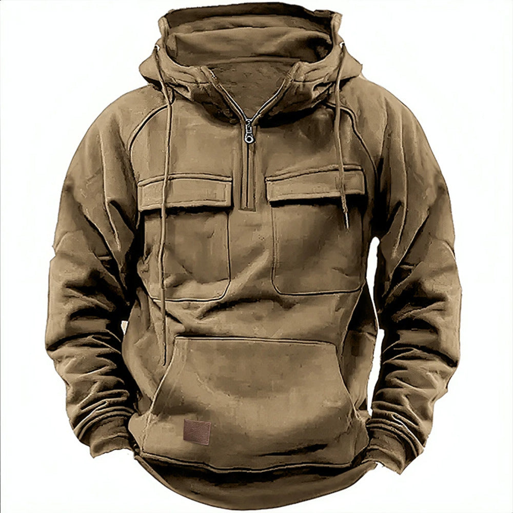 Lässiger Herren Hoodie mit praktischen Taschen vorne - 1 - Trendlinie