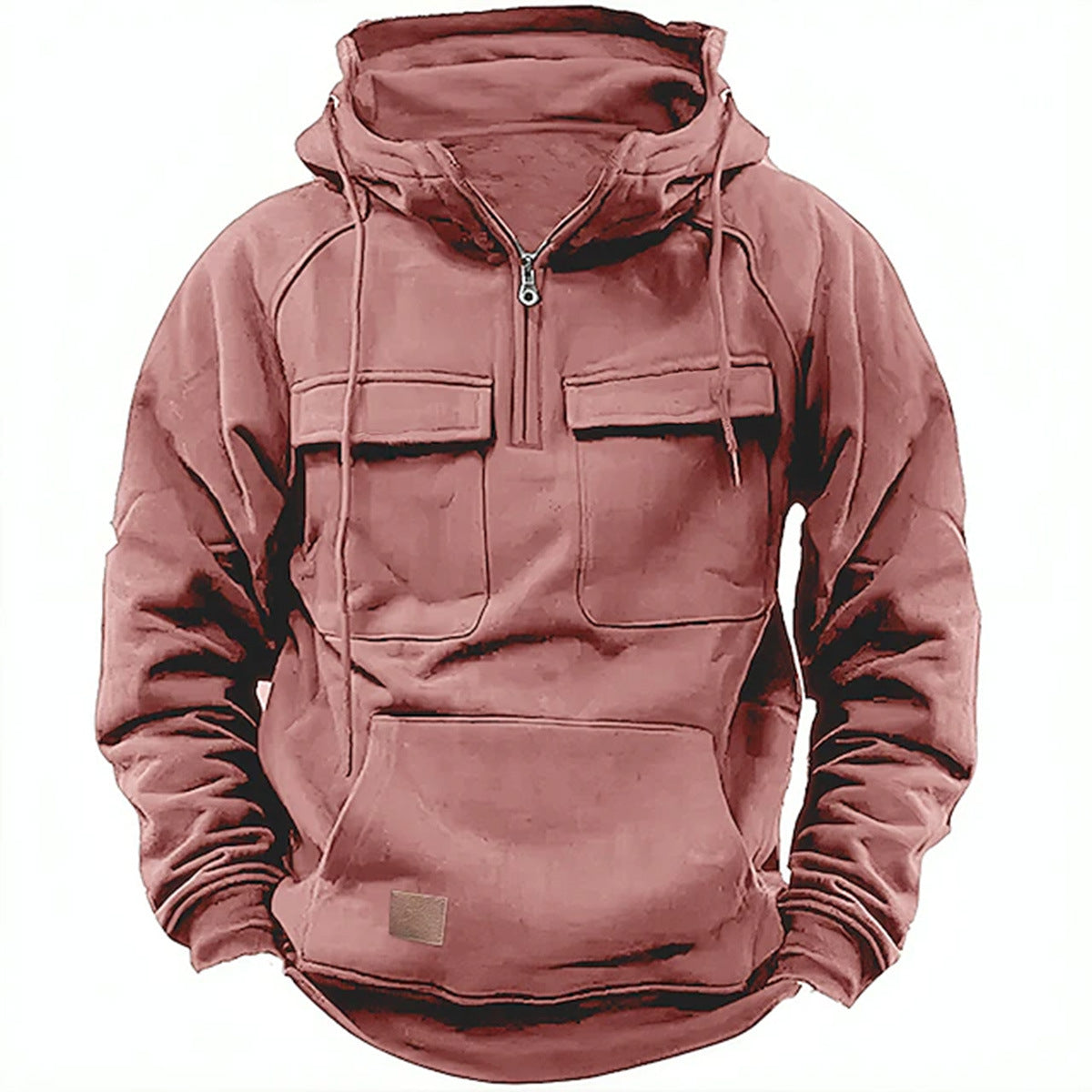 Lässiger Herren Hoodie mit praktischen Taschen vorne - 6 - Trendlinie