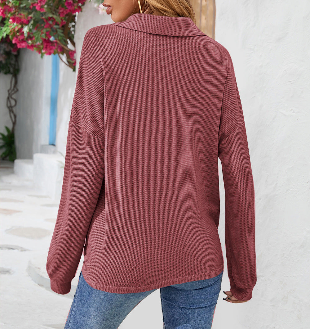 Damen Sweatshirt mit Knopfdetail in lässiger Passform - 5 - Trendlinie