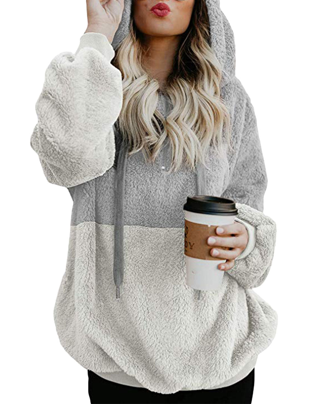 Damen-Hoodie mit lässigem Schnitt und stilvollen Reißverschlussakzenten - 4 - Trendlinie