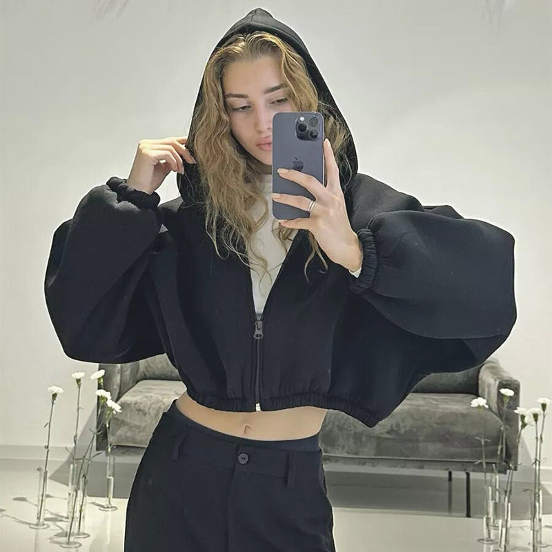 Damen Kapuzenjacke im Relaxed Fit mit Reißverschluss - 2 - Trendlinie