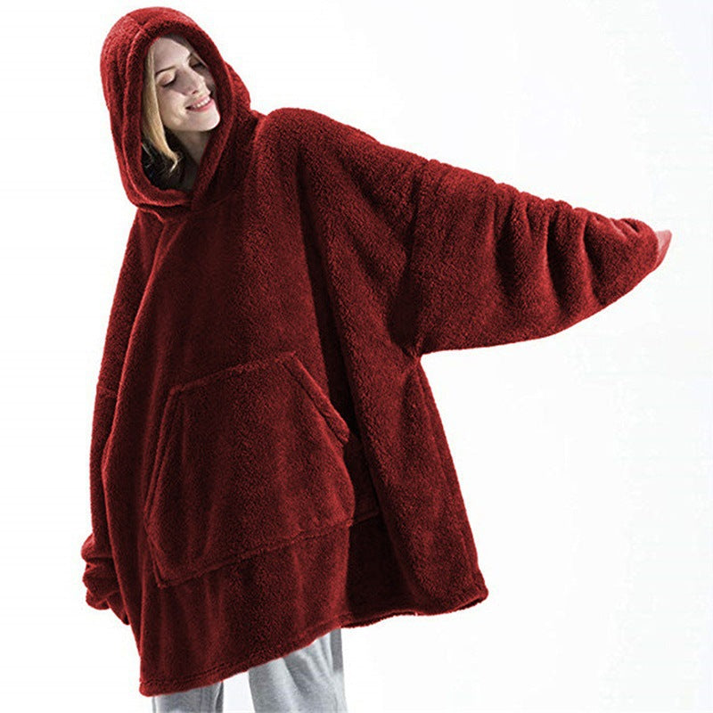 Damen Oversized Hoodie mit geräumiger Tasche für entspannte Tage - 1 - Trendlinie