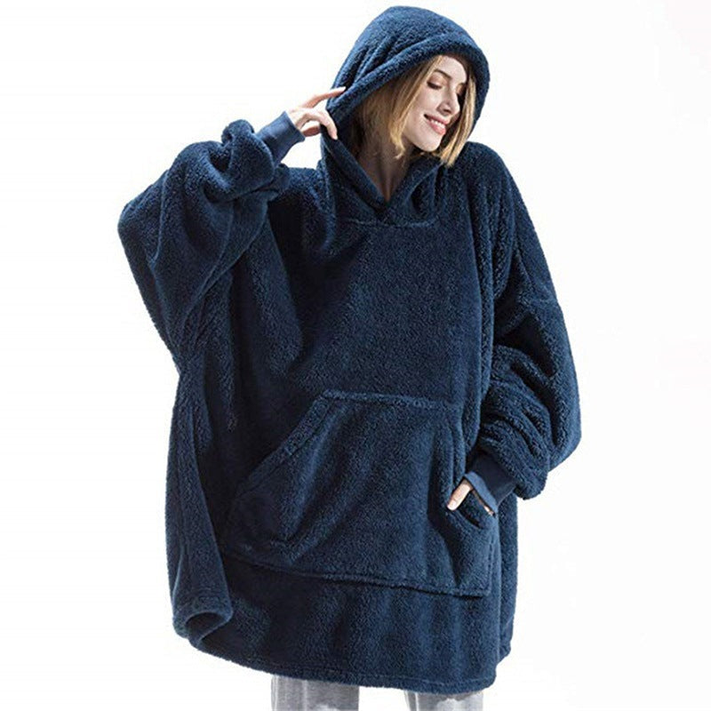 Damen Oversized Hoodie mit geräumiger Tasche für entspannte Tage - 3 - Trendlinie