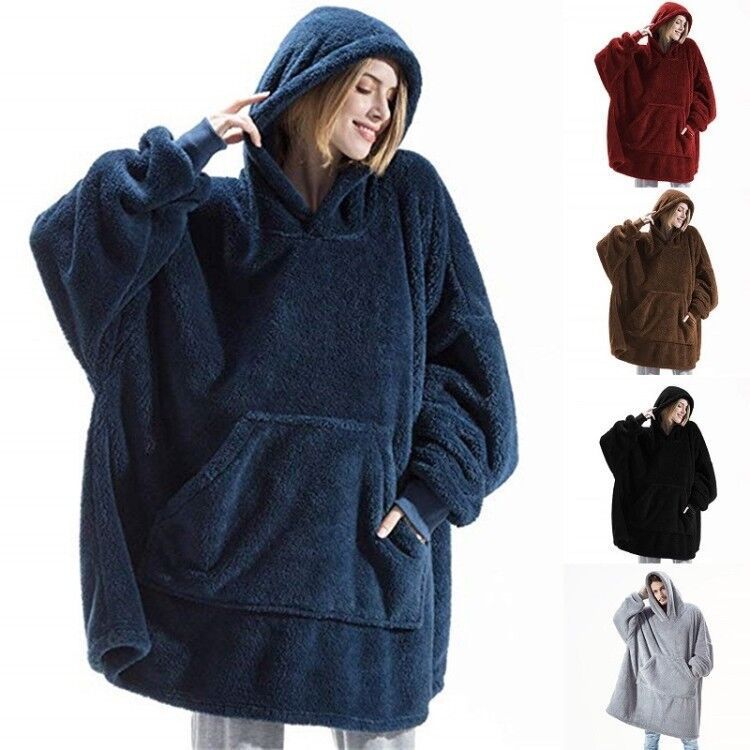 Damen Oversized Hoodie mit geräumiger Tasche für entspannte Tage - 8 - Trendlinie