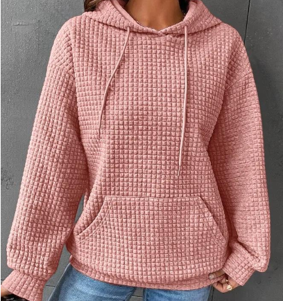 Damen Hoodie im lockeren Design mit praktischer Tasche - 2 - Trendlinie