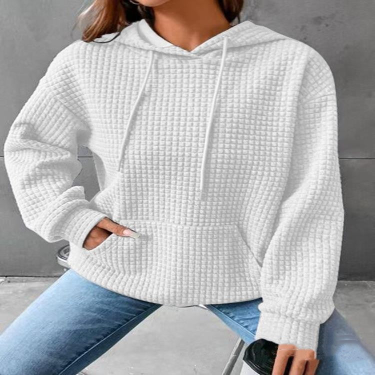 Damen Hoodie im lockeren Design mit praktischer Tasche - 3 - Trendlinie