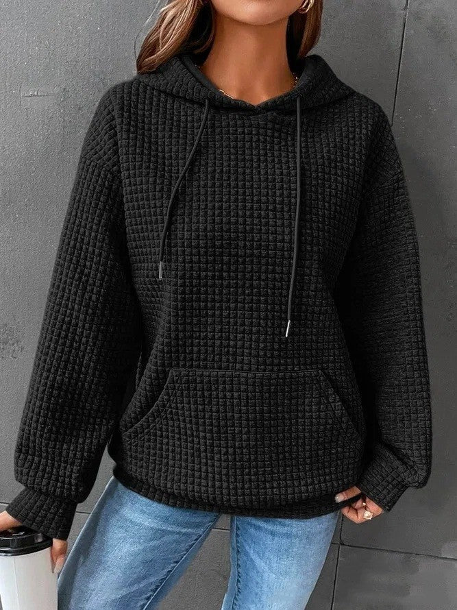 Damen Hoodie im lockeren Design mit praktischer Tasche - 6 - Trendlinie