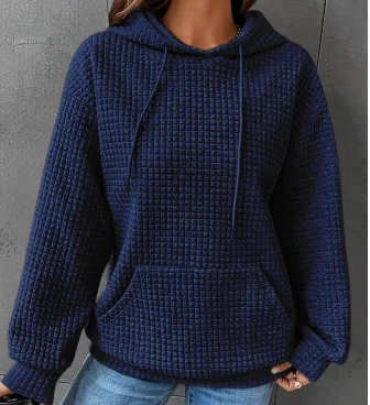 Damen Hoodie im lockeren Design mit praktischer Tasche - 11 - Trendlinie