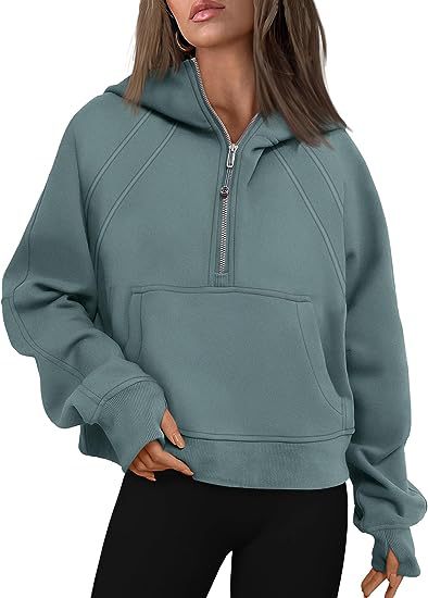 Damen Hoodie im Relaxed Fit mit Reißverschluss und praktischer Tasche - 5 - Trendlinie