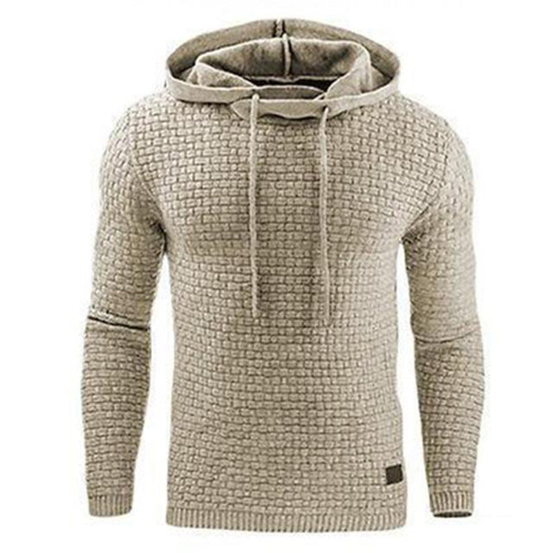 Eleganter Herren Hoodie mit Fitted-Schnitt und Strukturdesign - 1 - Trendlinie
