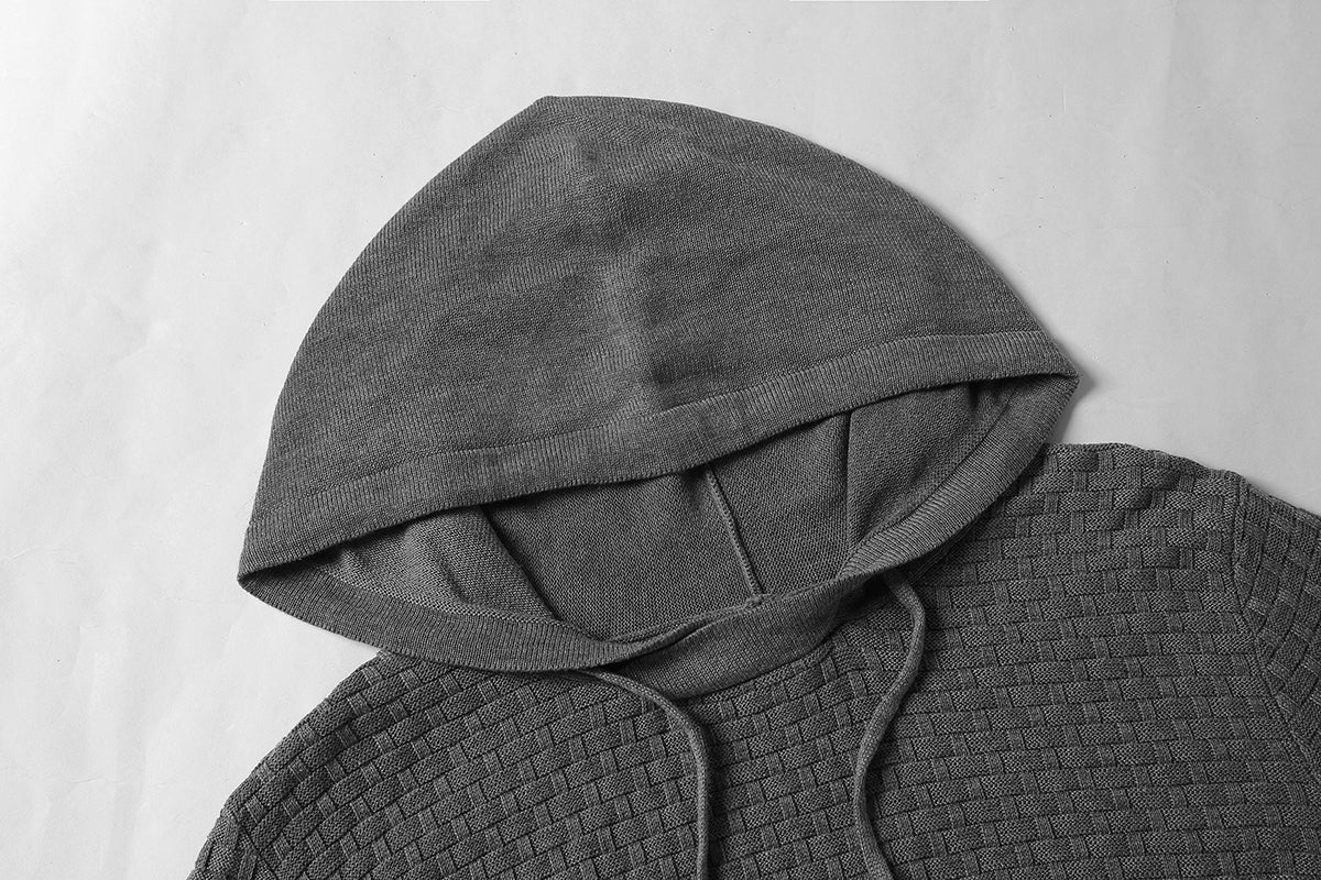 Eleganter Herren Hoodie mit Fitted-Schnitt und Strukturdesign - 8 - Trendlinie