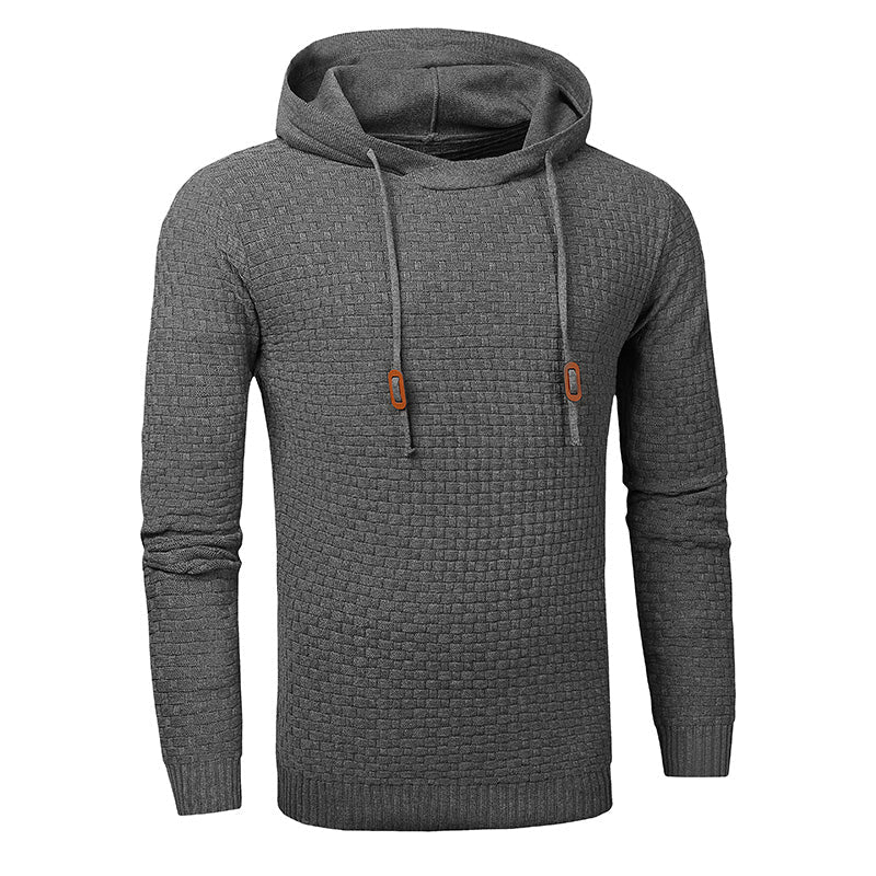 Eleganter Herren Hoodie mit Fitted-Schnitt und Strukturdesign - 9 - Trendlinie