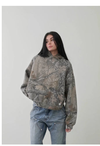 Damen-Hoodie im lässigen Schnitt mit auffälligem Print - 3 - Trendlinie