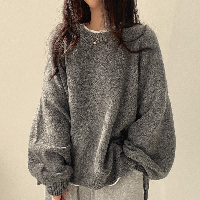 Damenpullover mit lässigem Schnitt und modischen Laternenärmeln - 5 - Trendlinie