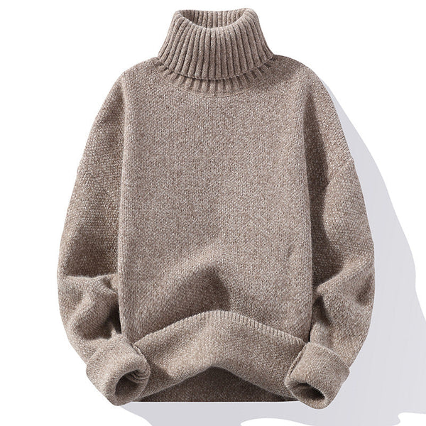 Herrenpullover Slim-Fit mit hohem Kragen für kalte Tage - 1 - Trendlinie