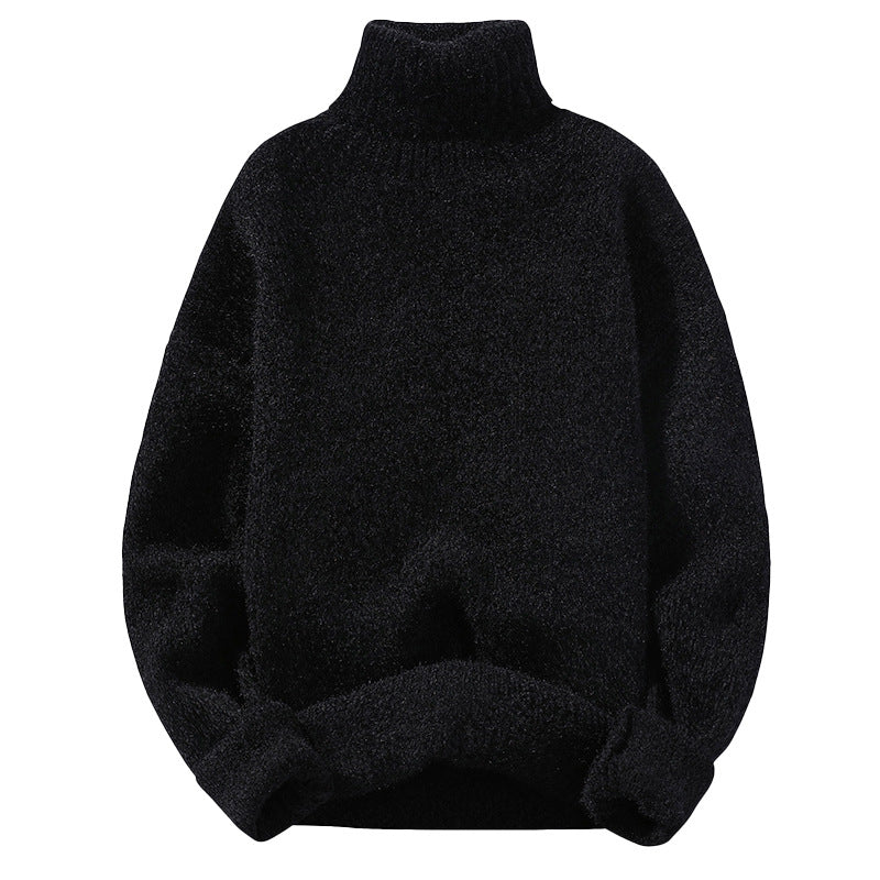 Herrenpullover Slim-Fit mit hohem Kragen für kalte Tage - 7 - Trendlinie