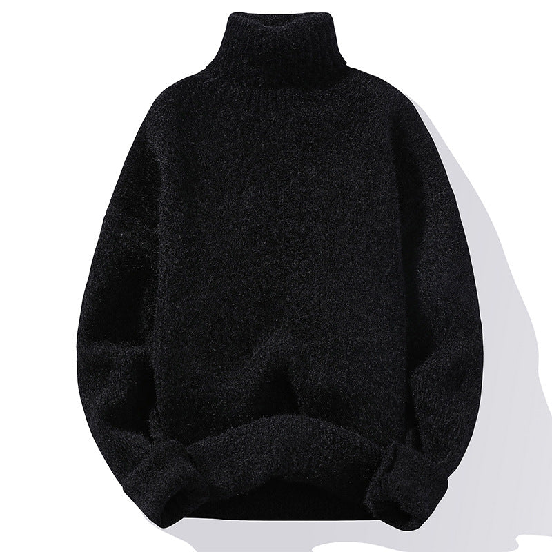 Herrenpullover Slim-Fit mit hohem Kragen für kalte Tage - 11 - Trendlinie