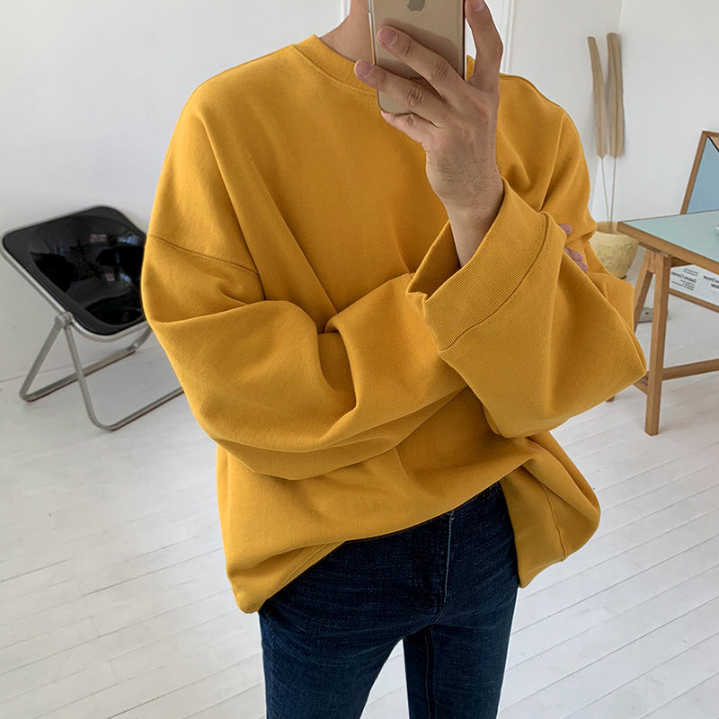 Lässiger Herrenpullover mit Rundhalsausschnitt für entspannten Stil - 2 - Trendlinie