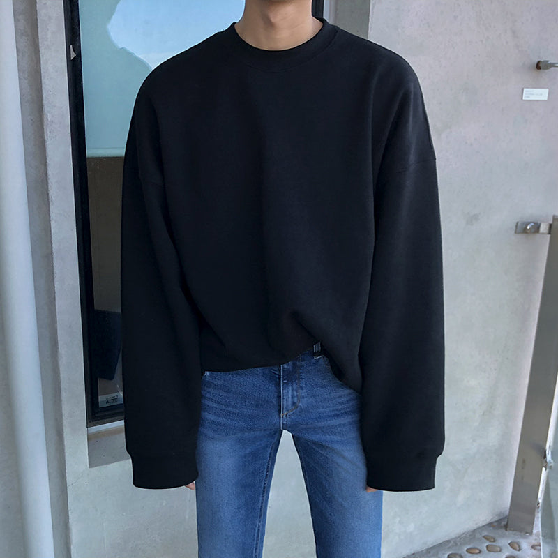 Lässiger Herrenpullover mit Rundhalsausschnitt für entspannten Stil - 3 - Trendlinie