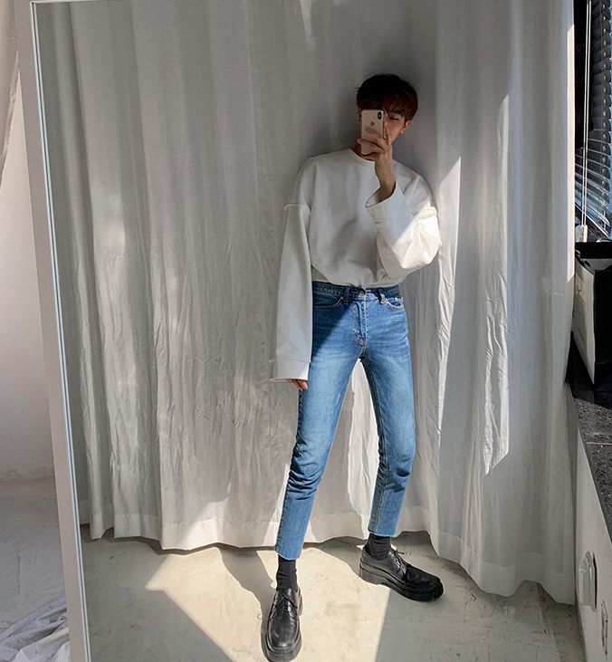 Lässiger Herrenpullover mit Rundhalsausschnitt für entspannten Stil - 4 - Trendlinie