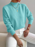 Damenpullover im Relaxed Fit mit elegantem mittelhohem Kragen - 9 - Trendlinie