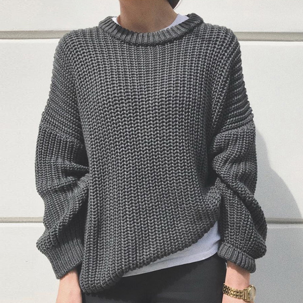 Damenpullover mit Relaxed Fit und Rundhalsausschnitt - 2 - Trendlinie