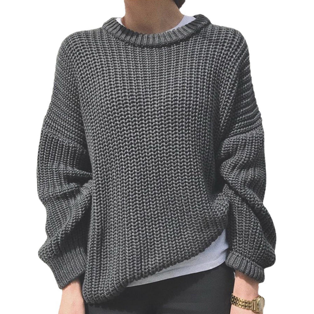 Damenpullover mit Relaxed Fit und Rundhalsausschnitt - 3 - Trendlinie