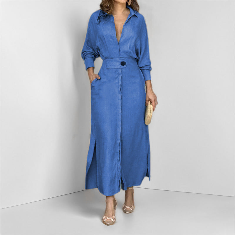 Schickes Damenmaxikleid mit figurbetonendem Schnitt - 3 - Trendlinie