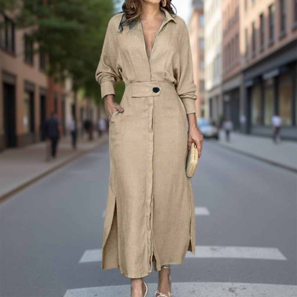 Schickes Damenmaxikleid mit figurbetonendem Schnitt - 7 - Trendlinie