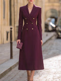 Elegantes Damenanzug-Kleid mit Revers und doppelter Knopfleiste für besondere Anlässe - 8 - Trendlinie